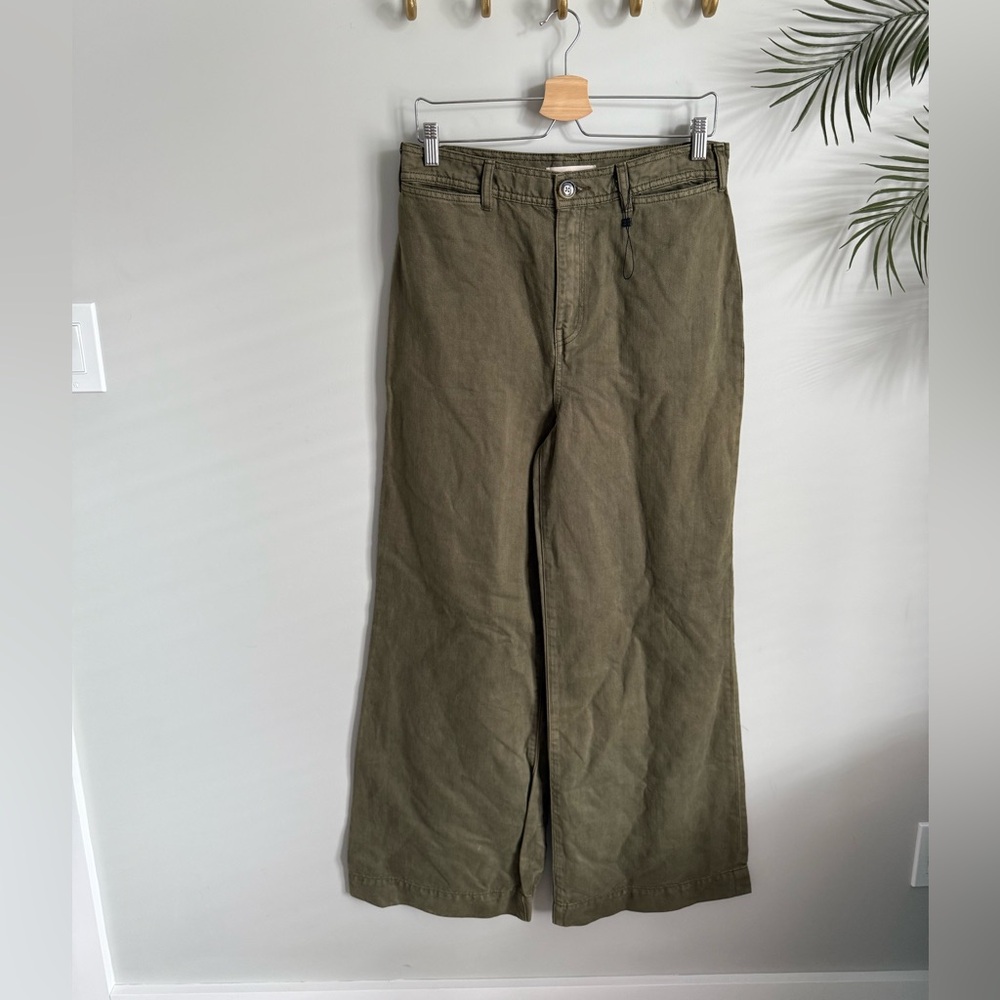 BCBGMaxAzria ladies wide leg pants Khaki Chinos